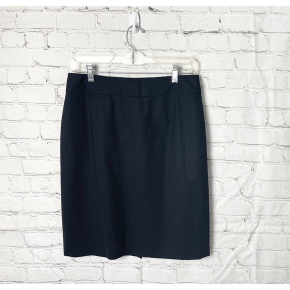 J.Crew Wool Pencil Original Fit Black Womens Size 2 - Picture 2 of 4